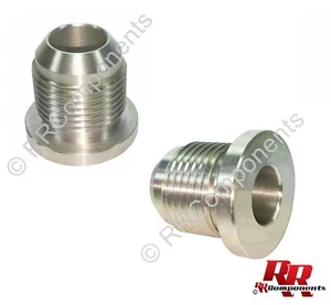 - 12 AN AN12 Aluminum Weld on Fitting, Bung Male (Qty 2) - Picture 1 of 3