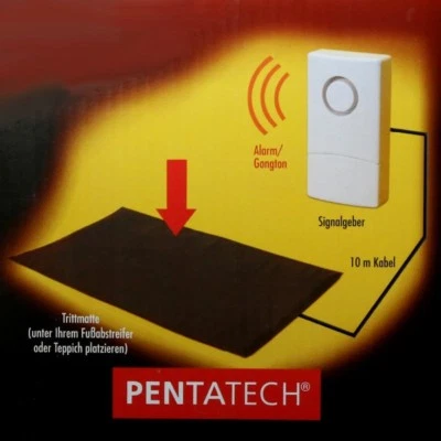 Akustische Trittmatte TM02 PENTATECH Alarmanlage Durchgangsmelder Katzenklingel