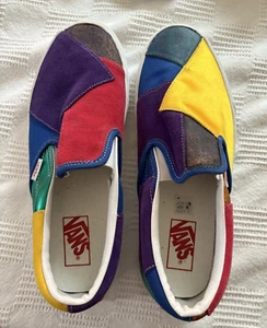 Vans Classic Slip-On PatchWork Rainbow Unisex Sizes 9.5 Men and 11 Women - Picture 1 of 16