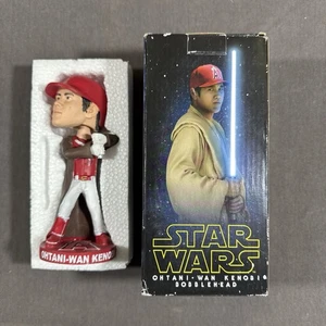 🔴 MISSING SABER 🔴 ANGELS OHTANI WAN KENOBI STAR WARS BOBBLEHEAD - Picture 1 of 13