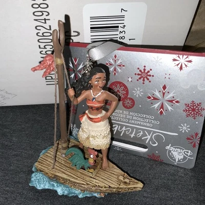 Disney Sketchbook MOANA & HEI HEI BOAT SAILING 2022 Ornament - BNWT / BNIB - Image 1 of 4