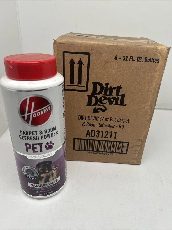 4 PACKS Hoover Carpet & Room Refresher Pet Carpet Powder 32 Oz.