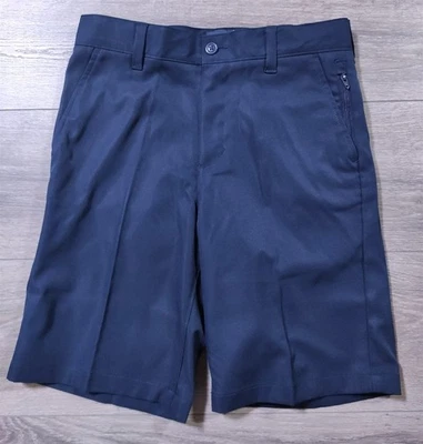 Lands End Shorts Boys Size 12 Navy Blue Chino Active School Uniform Bottoms Kids - Image 1 of 4