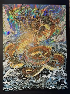 Widespread Panic Milwaukee 2021 - Miles Tsang Swirl Foil Edición Limitada de 30! Foto 1 de 4