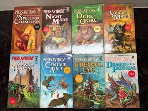 Lot of 8 Piers Anthony Xanth Series Vintage Fantasy Paperbacks Very Good Shape - Picture 1 of 19