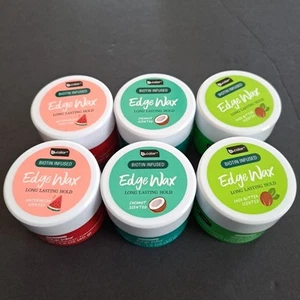 b color Edge Wax Biotin Infused 6 Pack Different Scents Flake Free Watermelon  - Picture 1 of 7