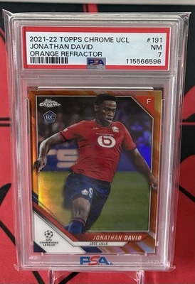 2021-22 Topps Chrome UCL - Jonathan David #191 Orange Refractor /25 (RC) - Image 1 of 2
