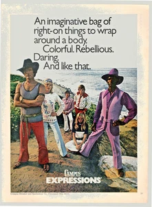 Vintage Campus Expressions Rebellious, Daring 70's Print ad 8,5x11 - Bild 1 von 1