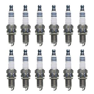 Set of 12 Iridium Spark Plugs For Porshe 911, Fiat 500, Volkswagen Touareg
