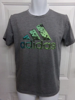 ADIDAS Boys Size Large 14/16 100% Polyester Short Sleeve T-Shirt - Image 1 of 3
