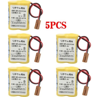 5x BR-AGCF2W 6V for Panasonic Battery for Fanuc A98L-0031-0011#L PLC Battery NEW - Image 1 of 4
