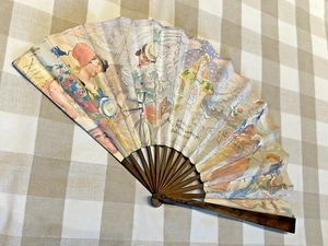 PERFUME L.T. PIVER HOTEL PONTCHARTRAIN DETROIT PAPER ADVER FAN 1906 A.WILLETTE - Picture 1 of 11