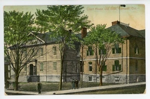 Antique Postcard Canada Court House, Goal Cornwall Ontario Divided Posted 1912 - Picture 1 of 2