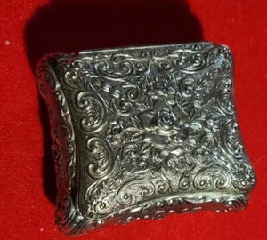 Trinket box, Silver Plate Jewelry Box, Vintage Jewelry Box - Foto 1 di 5