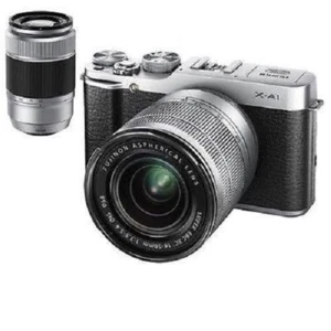 Fujifilm X-A1 USADA con XC 16-50mm + XC 50-230mm Plateada Excelente ENVÍO GRATUITO - Imagen 1 de 1