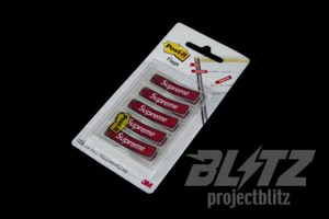 LOTE DE 3 BANDERAS SUPREME POST-IT ROJO FW19 - Imagen 1 de 1