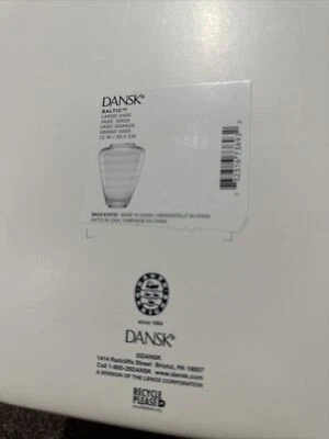 Jarrón decorativo grande de vidrio Dansk Baltic 12 pulgadas — #819733 Foto 1 de 3