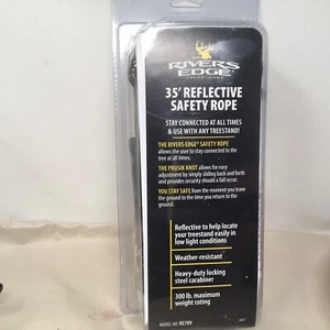 NIB Rivers Edge 35 Foot Climbing Rope W/ Prusik Knot + Carabiner Tree stand - Picture 1 of 6