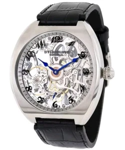 Stuhrling Herren Chernabog 217 Handaufzug 47mm Skelett Uhr - Bild 1 von 4