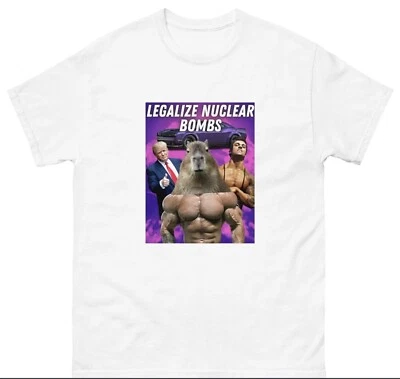 Camiseta Para Hombres Legalizar Bombas Nucleares Divertida Meme Donald Trump Zyzz Gimnasio Humor Camiseta Foto 1 de 4