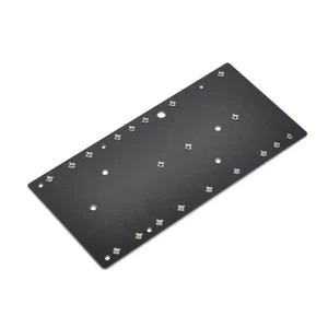 Placa torreta en U de fibra de vidrio negra de 1 pieza para amplificador de tubo de guitarra 5F1 - Imagen 1 de 6