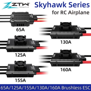 ZTW 32-Bit Skyhawk 65A/125A/155A/130A/160A Brushless ESC SBEC 6V/7.4V/8.4V 10A - Picture 1 of 31