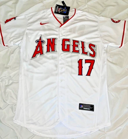 Shohei Ohtani Los Angeles Angels #17 Adult M L XL 2XL 3XL White Red Jersey Cover