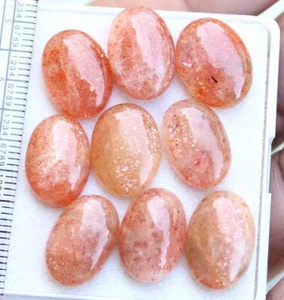 Cabujón ovalado de piedra solar dorada 100 % natural de 54,00 quilates 11,5*16,5 mm piedras preciosas sueltas - Imagen 1 de 4