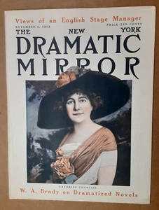 1912 DRAMATIC MIRROR Magazine~CATHRINE COUNTISS~Alice Blache~VITAGRAPH~Biograph - Picture 1 of 13