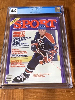 Quiosco Wayne Gretzky Sport CGC 8,0 páginas blancas (1984)- no Sports Illustrated Foto 1 de 3