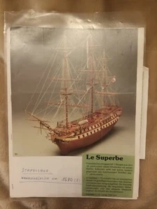 uperb wooden model of the Le Superbe length: 1.100m - Picture 1 of 6