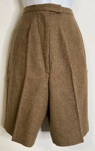 Vintage 60er 70er Jahre braun Wolle Tweed Shorts Hunter Gr. XS S 0 2 4 - Bild 1 von 7