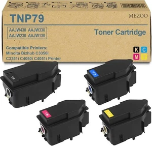 TONER CARTRIDGE HIGH YIELD TNP79K/C/M/Y FOR KONICA C3350i C3351i C4050i C4051i + - Afbeelding 1 van 5