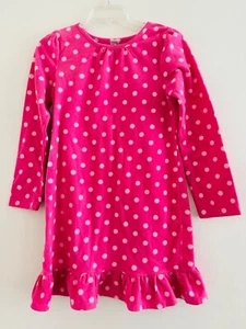 Gap Kids Girl's Polka Dot Long-Sleeve Nightgown, Pink, 12 - Picture 1 of 3