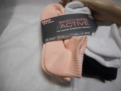 6 pares de calcetines tobilleros Sketchers Active multicolores para mujer talla 9-11 Foto 1 de 4