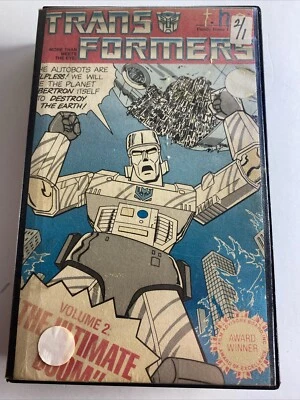 Transformers Volume 2 "The Ultimate Doom" Original VHS 1985 Vintage Clamshell - Image 1 of 4