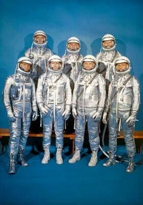 NASA - Mercury 7 Astronautas - 1959 - Imán fotográfico - Imagen 1 de 2