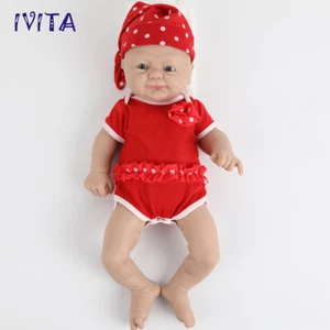 IVITA 16"" Silicona Completa Bebé Recién Nacido Silicona Niña Muñeca Niños Regalo - Imagen 1 de 10