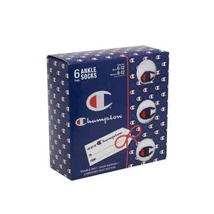 Champion 6 Pares Calcetines Tobilleros Doble Soporte Arco Seco Hombres6-12 Mujeres8-12 Caja de Regalo - Imagen 1 de 9