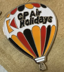 CP Air Holidays Canadian Pacific Airlines Hot Air Balloon Lapel Pin - Foto 1 di 2