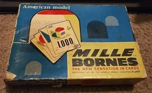 Juego de Cartas de Carreras Modelo Americano Edmond Dujardin MIlle Bornes 1960 Completo De Colección - Imagen 1 de 10