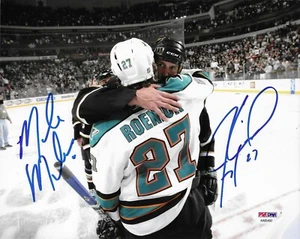 Mike Modano & Jeremy Roenick Dual Signed 8x10 Photo Autographed PSA/DNA COA 93 - Picture 1 of 2