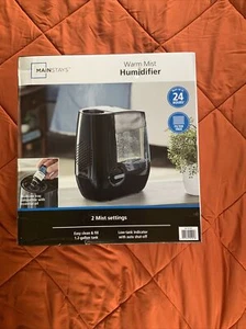 Mainstays 1.2 Gallon Warm Mist Humidifier, HF3102BL, Black - Picture 1 of 9