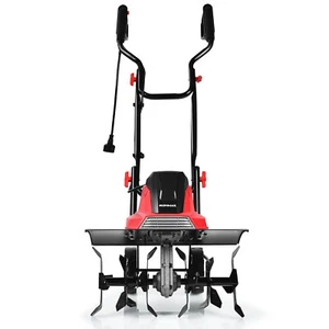 Motozappa e Coltivatore Elettrico con Filo 17" 13,5 Amp 9" Profondità di Lavoro Rosso - Foto 1 di 12