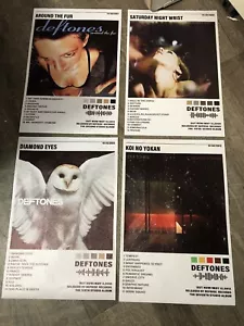 4 DEFTONES DIAMOND EYES VINYL POSTERS. BRAND NEW. SEALED PKG. - Picture 1 of 5