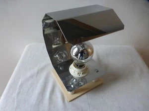 Lampe Blech Edelstahl. 1970er Jahre. Leuchte. Ben Swildens. Edelstahl Lampe - Bild 1 von 11