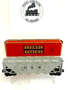 LIONEL 6446 #2 NORFOLK & WESTERN 4-BAY CEMENT CAR- BLT-54-55 IN ORIG.BOX LK/N - Picture 1 of 4