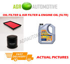 Oem Petrol Oil Air Filter + Vl 5W30 Oil For Subaru Impreza Wrx 2.0 250 2005-07