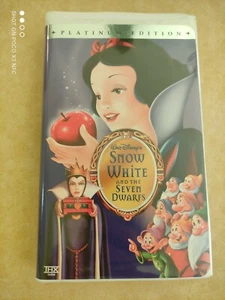 Snow White and the Seven Dwarfs VHS, 2001, Platinum Edition NEW But NOT SEALED - Picture 1 of 3