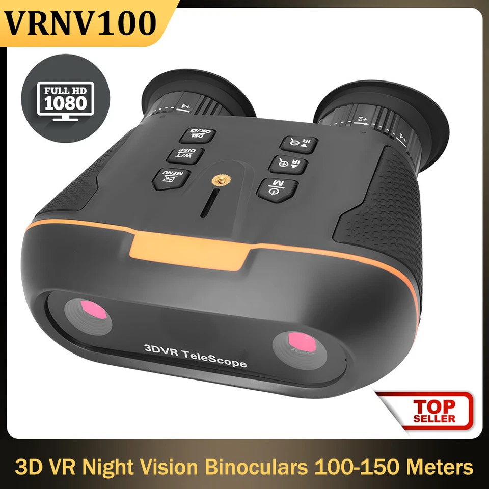 Night Vision Goggles 3D VR Digital Night Vision Binoculars for Adults 12X Zoom - Image 1 of 4